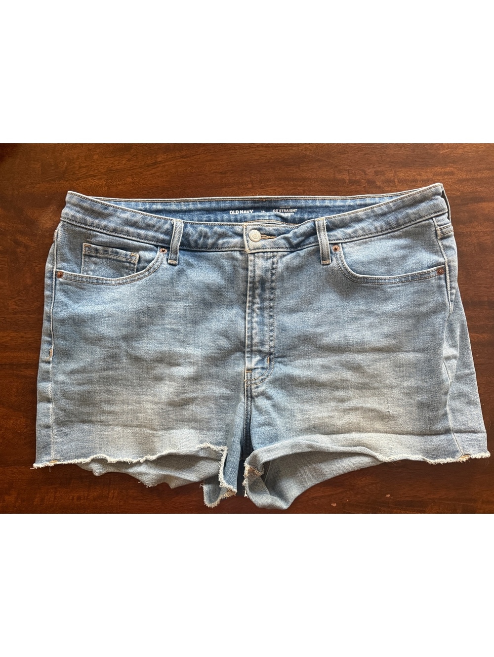 Old Navy High-Rise OG Straight Denim Shorts Size 18